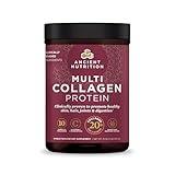 Ancient Nutrition Collagen Powder Protein with Probiotics, Unflavored Multi Collagen Protein with Vitamin C, 45 Servings, Hydrolyzed Collagen Peptides Supports Skin and Nails, Gut Health, 16oz