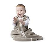 Baby Sleeping Bag Sack - Premium Polar Fleece, Indoor Wearable Blanket - Boys & Girls. Fits Infants, With Convenient Shoulder Straps for Safe & Comfortable Sleep, Mocha, Large (18-36 Months)