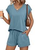 AUTOMET 2 Two Piece Set Womens Matching Summer Spring 2025 Lounge Loungewear Travel Sets Beach Vacation Rompers Sweatsuit Sweat Suit Airport Outfits Clothes Clothing Resort Wear