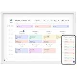 10.1 Inch Smart Digital Calendar Planner & Chore Chart, IPS HD Touchscreen Interactive Display, Smart Family Planner, Digital Picture Frame for Seamless Scheduling - Share Photos/Videos via App