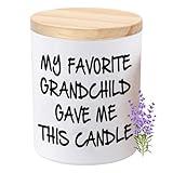 Gifts for Grandma Grandpa from Granddaughter or Grandson Funny Novelty Unique Christmas Fathers Day Mothers Day Birthday Gift for Grandpa Grandma Lavender Scented Soy Candle