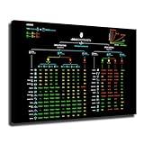 Wall Art Canvas Prints- Computer Official Development Software Complexity Programming Sheet Science Cheat Big O Posters Room Aesthetics-Best decoration for kitchen living room bedroom office gym etc (08x12inch-Unframed)