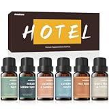 AmaKane Fragrance Oils, Hotel Diffuser Oil, Fragrance Oil for Candle Making, Soap Scents for Making Soap, Essential Oils Set 6x10ml, Luxury Night, White Tea& Thyme, Jasmine& Sandal and More