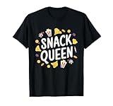 Snack Queen Baking Cooking Eating Food Lover Women Girls T-Shirt