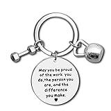 Fitness Instructor Gift Appreciation Keychain Thank You Gift for Fitness Coach Fitness Trainer Gift Workout Coach Appreciation Gifts Employee Coworker Retirement Gift Fitness Coach Thank You Keychain