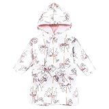 Hudson Baby Infant Girls Mink with Faux Fur Lining Pool and Beach Robe Cover-ups, Carousel Horse, 18-24 Months