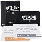 Overcome: Addiction Recovery Questions Group Therapy Game 70 Cards – Counseling Conversations Therapeutic Icebreaker for Substance Abuse, Positive Mental Health, Sobriety, Relapse & Suicide Prevention