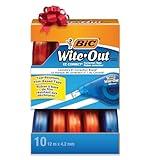 BIC(R) Wite-Out(R) Correction Tape, 471 3/5in., Pack Of 10, BICWOTAP10