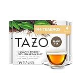 TAZO Tea Bags, Black Tea, Regenerative Organic Awake English Breakfast Tea, 36 Count (Pack of 4)