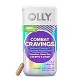 OLLY Combat Cravings, Metabolism & Energy Support Supplement,1000 mcg Chromium, Green Tea, Goji Berry, Ginger - 30 Count