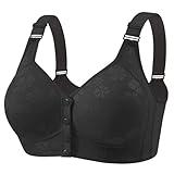 Customer+Service Chat Online Now,Daisy Bras for Women Front Closure No Underwire Wireless Bras Push Up Plus Size Bra Comfortable Breathable Bras,Black,42