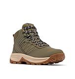Columbia Womens Transverse Waterproof Hiking Boot, Stone Green/Raw Honey, 9
