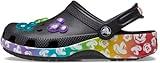 Crocs Kid's Classic Clog for Toddlers, Rainbow/Black, 4 US Unisex