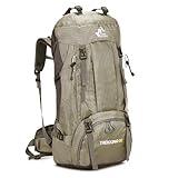 Bseash 60L Waterproof Hiking Camping Backpack with Rain Cover, Large Outdoor Sport Travel Daypack Rucksack for Climbing
