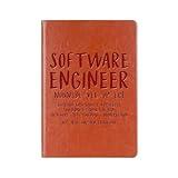 WHLBHG Software Engineer Gift Software Engineer Developer Definition Leather Journal for Computer Engineering Student (Software 1)