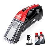 Shop-Vac Spot Cleaner for Carpet and Upholstery, Portable Cordless Carpet Cleaner, with 2 Bottle of 8 oz Spot & Stain Formula, Red