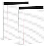 Legal Pads 8.5 x 11 White Note Pads 8.5 x 11 In 2 Pack Notepads 8.5 x 11 Writing Pads of Paper 8.5 x 11 Legal Notepads Wide Ruled White Lined Paper Pads 8.5 x 11 30 Sheets Per Legal Note Pads 8.5 x 11