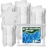 JMUQ 10PCS Pool Sponge Oil Absorber, Pool Scum Absorber, Hot Tub Scum Absorber Filter, Turtle Oil Scum Absorber for Swimming Pools and Spas
