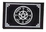 New Age Imports, Inc.® ~ Pentagram Circle Velvet Pendulum Divination Cloth 8x12 (Pentagram Circle 8x12)