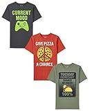 The Children's PlaceThe Children's Place Boys Short Sleeve Graphic T- Shirt 3-PackTaco Tues/Give Pizza/Current MoodMedium (7/8)