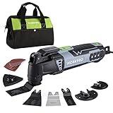 WORKPRO Oscillating Multi-Tool Kit, 3.0 Amp Corded Quick-Lock Replaceable Oscillating Saw with 7 Variable Speed, 3° Oscillation Angle, 17pcs Saw Accessories, and Carrying Bag