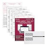 Adams 2024 1099 MISC Kit for 12 Recipients, 4 Part Laser 1099 Forms, 3 1096 Forms, Self Seal Envelopes & Access to Adams Tax Forms Helper (1009309)