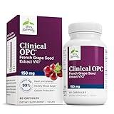 Terry Naturally Clinical OPC 150 mg - 60 Vegan Capsules - French Grape Seed Extract Supplement - Antioxidant - Non-GMO, Gluten Free - 60 Servings