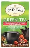 Twinings Green, Pomegranate, Raspberry, and Strawberry Bagged Tea, 80 Count (Pack of 4)