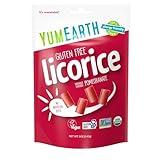 YumEarth Organic Gluten Free Pomegranate Licorice Snack Packs - Allergy Friendly, Gluten Free, Non-GMO, Vegan, No Artificial Flavors or Dyes - 5 Ounce (Pack of 1)