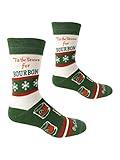 Tis the Season For Bourbon Men's Socks | Bourbon Gift for Men Funny Novelty Fashion Dress Socks | Unique Stocking Stuffer for Bourbon Whiskey Lovers