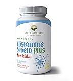 Histamine Shield Plus for Kids™ All Natural Antihistamine Supplement: Works On All Allergy Types. Pollen, Pet Dander, Dust, Mold, and Odor Allergies. 60 Tablets