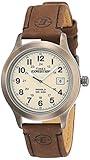 Timex Men's T49870 Expedition Metal Field Brown Leather Strap Watch
