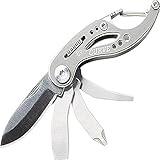 Gerber Gear Curve Multi-Tool - 6-in-1 Screwdriver and Pocket Knife Set - EDC Gear Multi-Tool Keychain - Gray