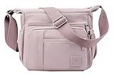 Water-Resistant Nylon Crossbody Bag – Anti-Theft Lightweight Bag for Tablet Phone Essentials Travel Work Commute