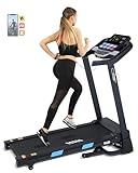 BORGUSI Auto Incline Treadmill - 300+ LBS Capacity 3.5HP Folding Treadmills with 15% Auto Incline, Running Machine for Home, 10 MPH Speed, 36 Preset Programs, Upgrade LCD Panel, Bluetooth App