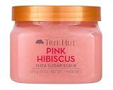 Tree Hut Pink Hibiscus Shea Sugar Scrub | Exfoliating Body Scrub Removes Dead, Dry Skin for a Soft & Hydrated Feel | Nourishing Essential Body Care | 18 fl oz.