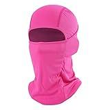 Balaclava Face Mask Adjustable Windproof UV Protection Hood (US, Alpha, One Size, Rose)