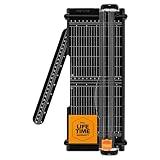 Fiskars Recycled SureCut™ Portable Paper Trimmer - 12” Cut Length - Craft and Office Paper Cutter with Grid Lines - Black