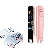 KOLDAN Multipurpose Language Translator Device No WiFi Needed, 112 Languages Translation Pen,Real Time Translator Pen,Scanning Reading Pen,Pink