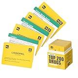 Top 200 Drugs Flashcards for Medical, Pharmacology & Nursing Students - Pharmacology Flash Cards for Test Prep