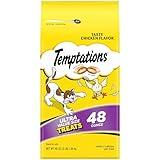 TEMPTATIONS Classic Crunchy and Soft Cat Treats Tasty Chicken Flavor, 48 Ounce (Pack of 1)