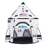 JOYIN Rocket Ship Play Tent Pop up Play Tent Kids Indoor Outdoor Spaceship Playhouse Tent Set