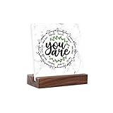 You Are Inspiration Bible Verse Christian Inspirational Religious Faith Jesus Self Love Gifts for Women Men Plaque Table Decorations Sign for Teacher Nurses Coworker Gift (White You are)