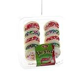 Cody Foster & Co Multi-Colored Frosted Sugar Cookie Ornaments, Vibrant Glass Decor, Set of Festive Holiday Accents