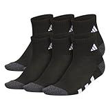 adidas Unisex Kids Quarter Ankle Socks for Boys and Girls Youth (6-Pack) Athletic Cushioned and Comfortable