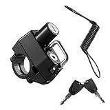 KVAEY 2 PCS Motorcycle Helmet Lock & Cable, Multifunctional Helmet Lock & Theft Deterrent Cable, Tamper-Proof Helmet Lock for Motorbike Scooter Bike, Motorcycle Accessories