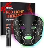 ROMISA Red Light Therapy Mask for Face, 8-1 Colors Light Facial Skin Care Mask, Red Light Therapy Mask at Home, 660nm&850nm Infrared Light Therapy Device Mask with Timer Remote, FSA HSA Eligible