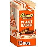 REESE'S Plant Based Oat Chocolate Confection Peanut Butter Cups, Candy Packs, 1.4 oz (12 Count)