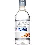 McCormick Culinary Imitation Almond Extract, 16 fl oz - One 16 Fluid Ounce Bottle of Clear Almond Extract for Baking, Best in Baked Goods, Desserts, Beverages and More