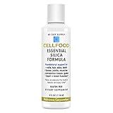 Cellfood Essential Silica Anti-Aging Formula, 4 fl oz - Supports Healthy Bones, Joints, Hair, Skin, Nails, Teeth & Gums - Easy to Absorb Liquid - Gluten Free, Thiaminase Free, Non-GMO - 40-Day Supply